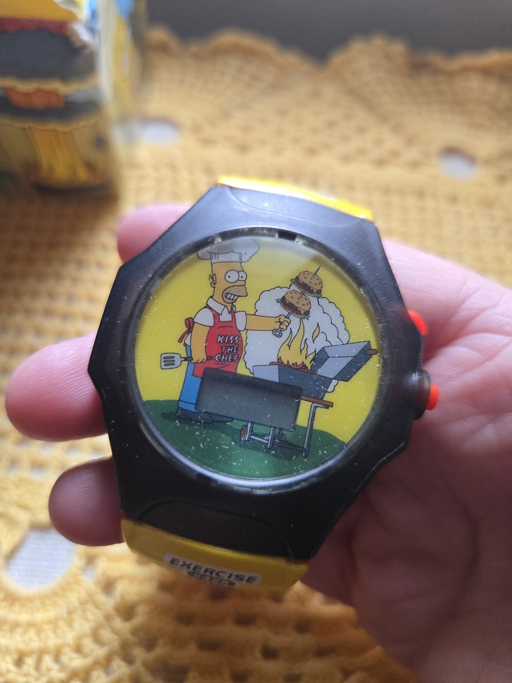 The Simpsons Homer BBQ Digital Watch - Yellow/Black